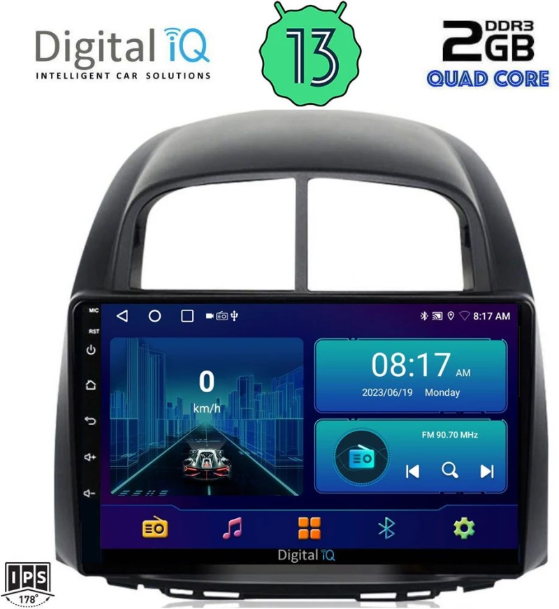 DIGITAL IQ BXB 1124_GPS (10inc) MULTIMEDIA TABLET OEM DAIHATSU SIRION mod. 2006-2012