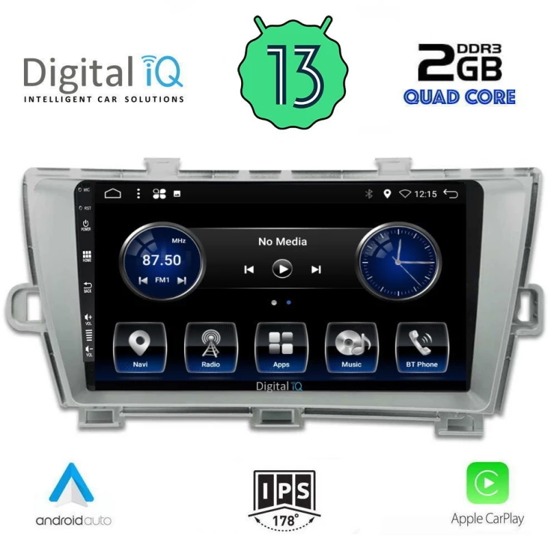DIGITAL IQ BXH 3726_CPA (9inc) MULTIMEDIA TABLET OEM TOYOTA PRIUS mod. 2009-2015