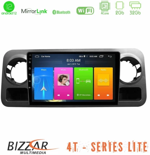 Bizzar 4T Series Mercedes Sprinter W907 4Core Android12 2+32GB Navigation Multimedia Tablet 10"