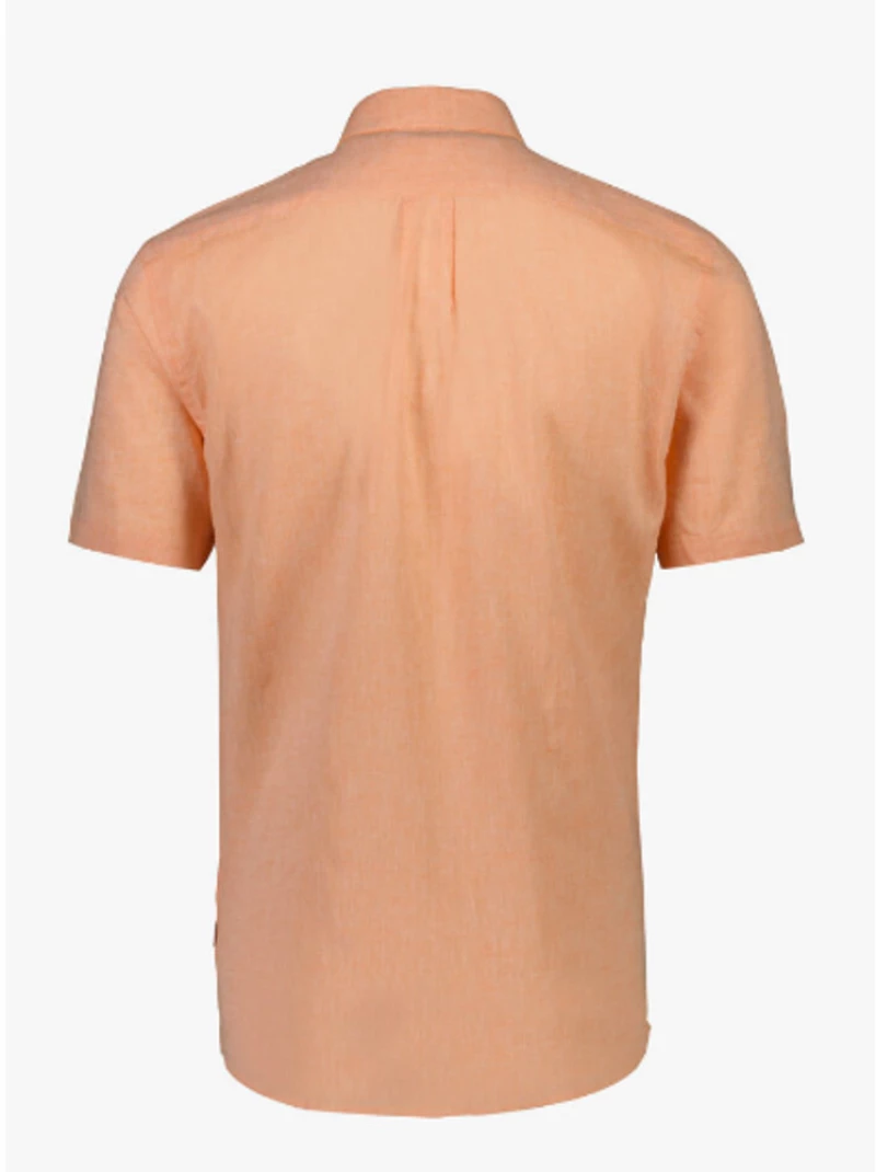 Lindbergh Men's Linen shirt Pastel/Orange