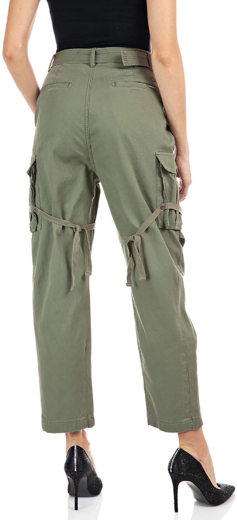Replay Women's Cargo Pants Khaki