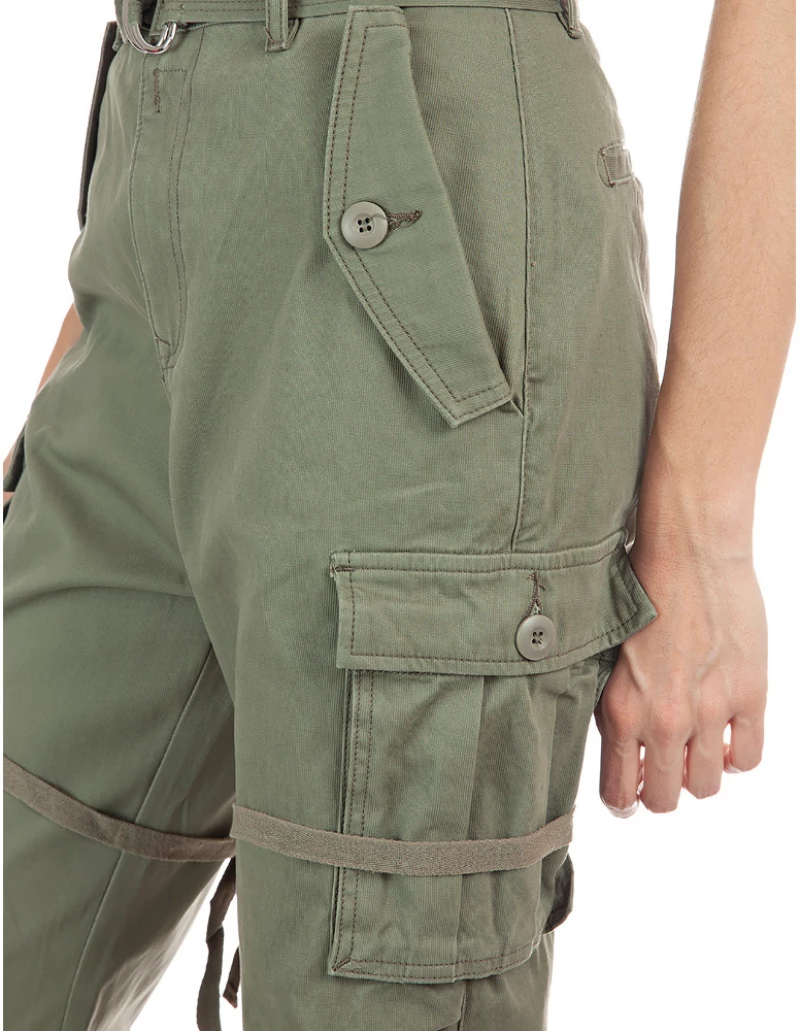Replay Women's Cargo Pants Khaki