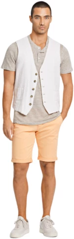 Lindbergh Men's Waistcoat Linen White