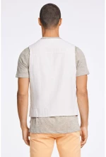 Lindbergh Men's Waistcoat Linen White