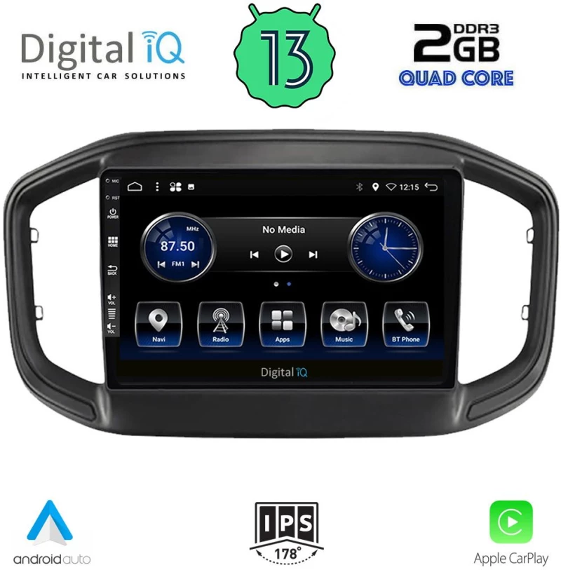 DIGITAL IQ BXH 3147_CPA (9inc) MULTIMEDIA TABLET OEM FIAT STRADA mod. 2020+gt;