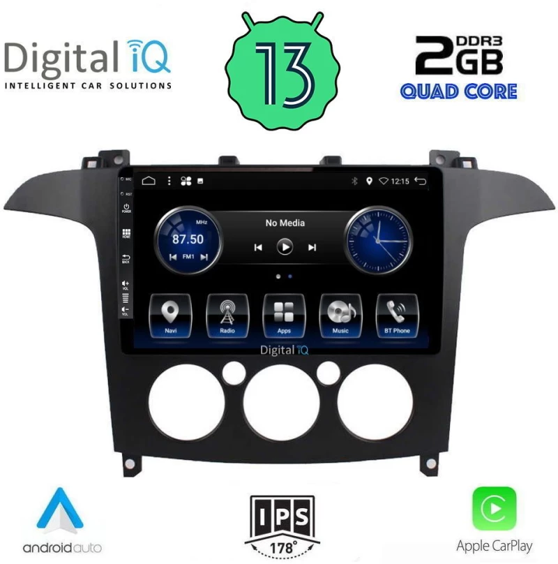 Digital IQ BXH 3175_CPA A/C (9inc) Οθόνη αυτοκινήτου Ford S-Max 2006-2014