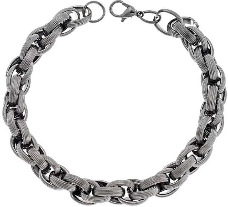 Βραχιόλι Senza Stainless Steel Gun Metal SSD4858GMBR