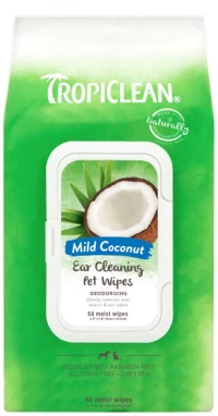 TropiClean Ear Cleaning Μαντηλάκια 50τμχ