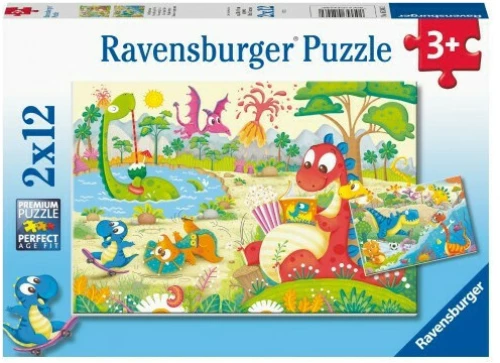 Ravensburger Puzzle: Δεινόσαυροι 2x12pcs 05246