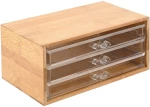 Estia Κοσμηματοθηκη Bamboo Essentials 24.5x11x14cm με 3 Συρταρακια