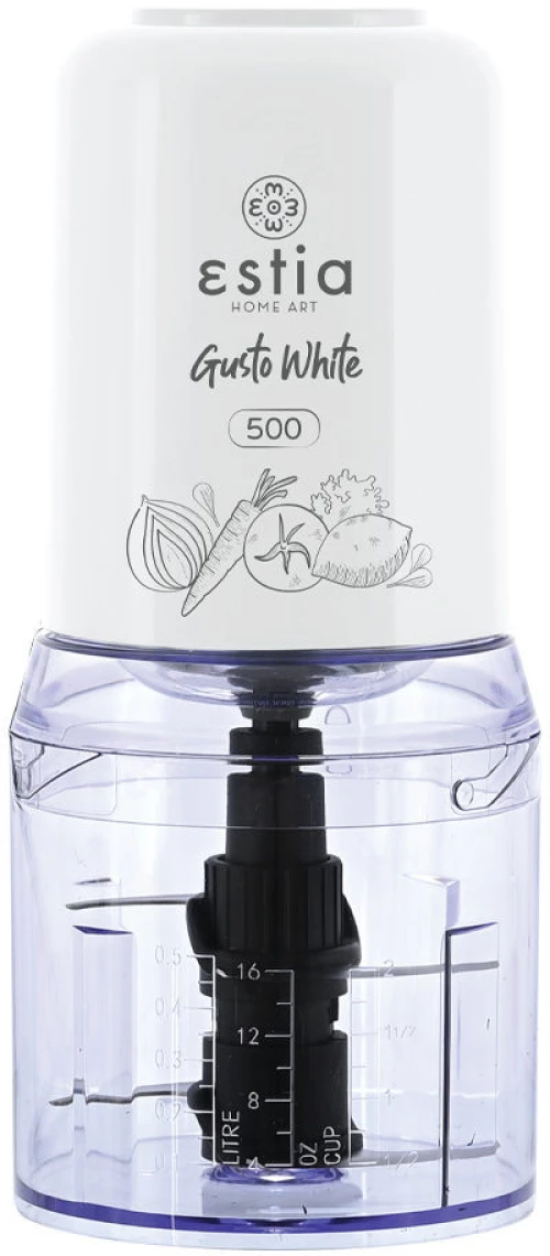 Estia Πολυκοπτης Gusto White 400w με Πλαστικο Δοχειο 500ml