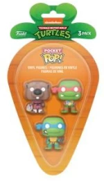 Funko 3-Pack Carrot Pocket Pop!: Teenage Mutant Ninja Turtles (Pdq) Vinyl Figures