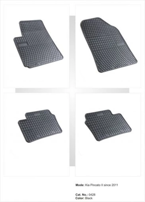Λαστιχένια πατάκια Frogum για Kia Picanto (2011+) - 4τμχ.