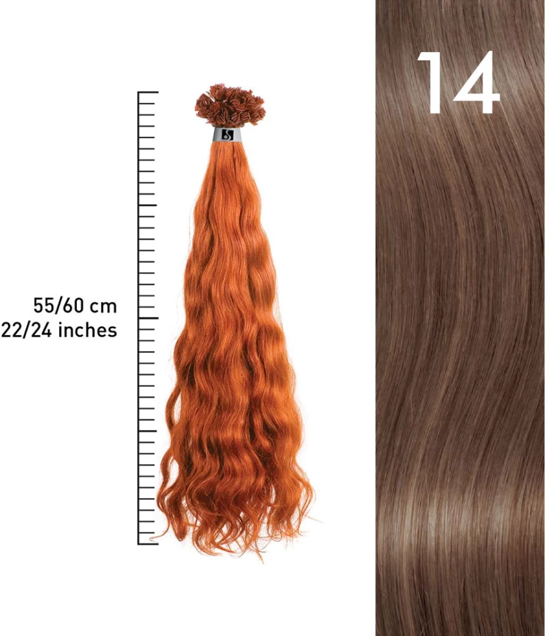 SHE by Socap Hair Extensions HEX8002M Τούφες Μαλλιών Σπαστές 10τμχ (No 14)