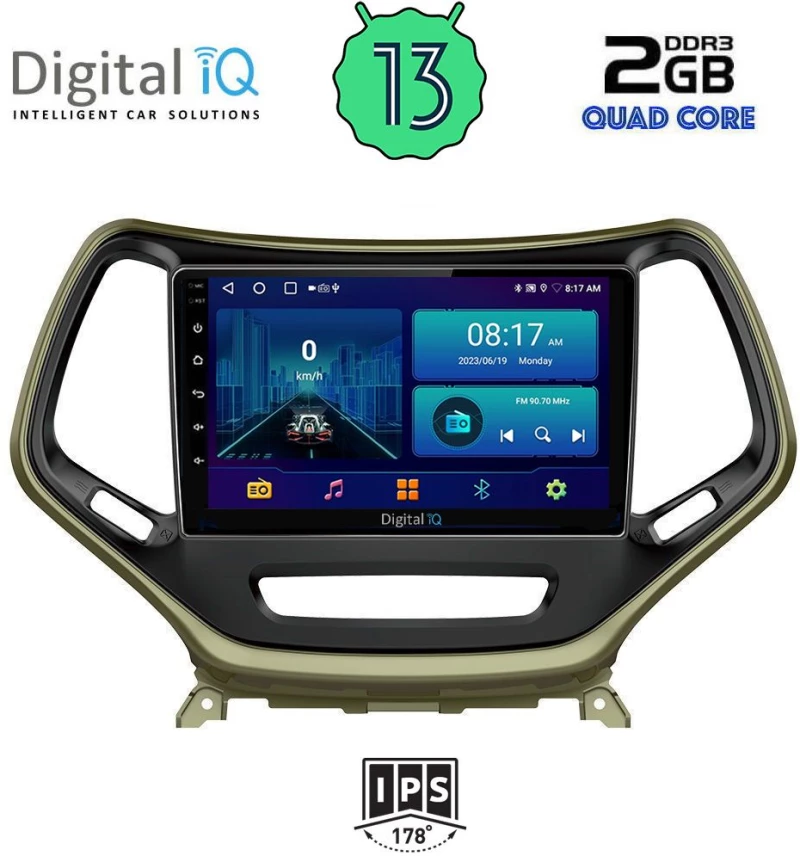 DIGITAL IQ BXB 1273_GPS (10inc) MULTIMEDIA TABLET OEM JEEP CHEROKEE mod. 2014>