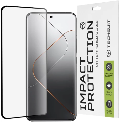 Techsuit®Full Cover Tempered Glass για Xiaomi 14 Pro-Black