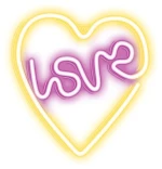 Forever Light Φωτιστικό Neon Love Heart Πολύχρωμο (NNE02)
