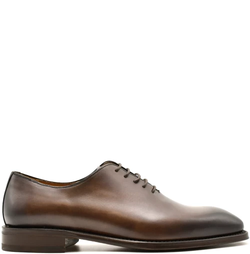 Oxfords Ανδρικά σε δέρμα καφέ σκούρο BERWICK 1707 Καφέ σκούρο Ανδρικά Γαμπρός 5216-TESTA