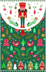 Pictura Xmas Κάρτα Μπιλιέτο -Καρυοθραύστης
