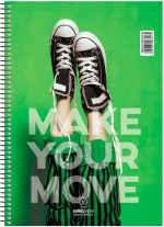 Salko Paper Σπιράλ Τετράδιο Ριγέ Β5 2Θεμάτων Make your move (Τυχαία επιλογή σχεδίου)