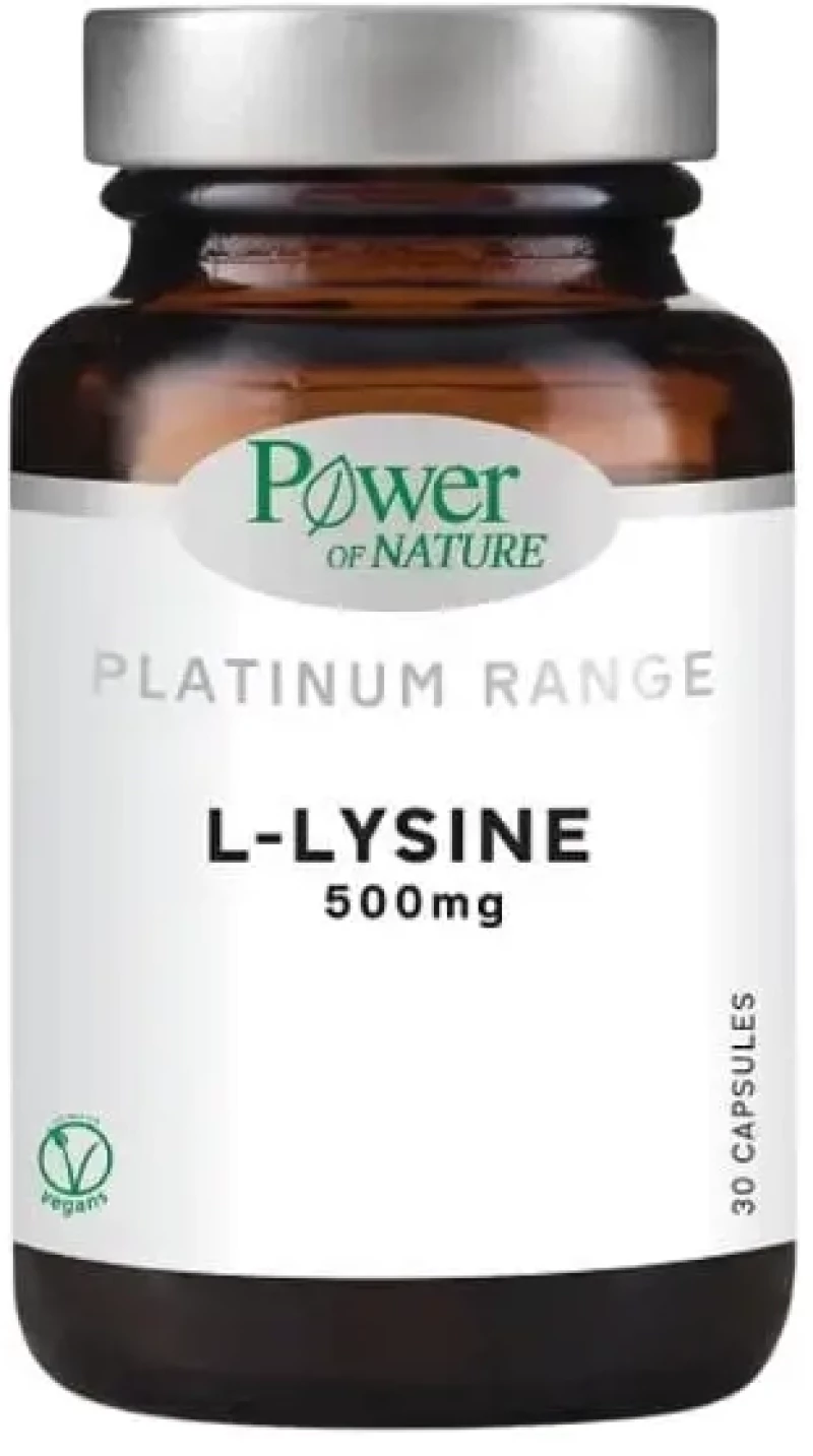 POWER HEALTH platinum L- lysine skin nails 500mg 30caps