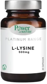 POWER HEALTH platinum L- lysine skin nails 500mg 30caps