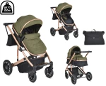 Πολυκαρότσι 2σε1 Μετατρεπόμενο Thira Moni Green 3800146236052