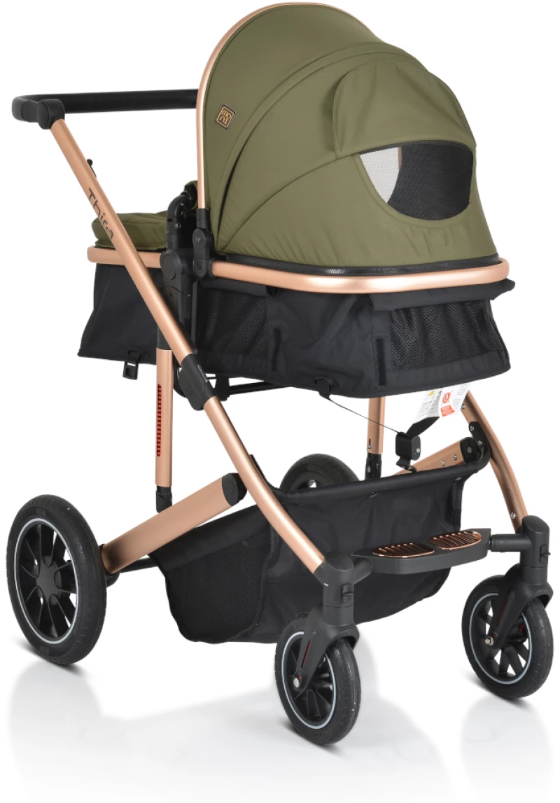 Πολυκαρότσι 2σε1 Μετατρεπόμενο Thira Moni Green 3800146236052