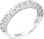 Δακτυλίδι Γυναικείο σε Λευκόχρυσο κ14 Ν53 με zircon Gatsa 0283