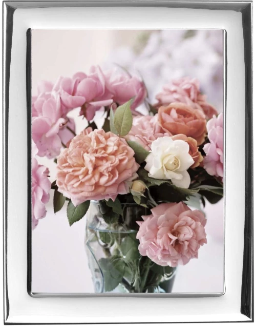 Κορνίζα Ασήμι 9*13 με ξύλο πίσω Prince Λουστρέ 419WD