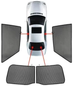 SMART FORTWO 3D 00-07 ΚΟΥΡΤΙΝΑΚΙΑ ΜΑΡΚΕ CAR SHADES - 4 ΤΕΜ.