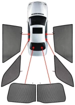 HYUNDAI TUCSON 5D 2015+ ΚΟΥΡΤΙΝΑΚΙΑ ΜΑΡΚΕ CAR SHADES - 6 ΤΕΜ.