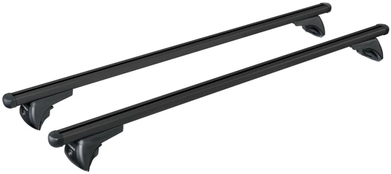 ΜΠΑΡΕΣ ΟΡΟΦΗΣ HELIO BLACK (L) 127cm ΑΛΟΥΜΙΝΙΟΥ ΜΑΥΡΗ ΜΕ ΚΛΕΙΔΑΡΙΕΣ (FLUSH RAILING)  NORDRIVE - 2 TEM.