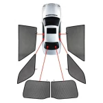 LAND ROVER EVOQUE 5D 2018+ ΚΟΥΡΤΙΝΑΚΙΑ ΜΑΡΚΕ CAR SHADES - 6 ΤΕΜ.