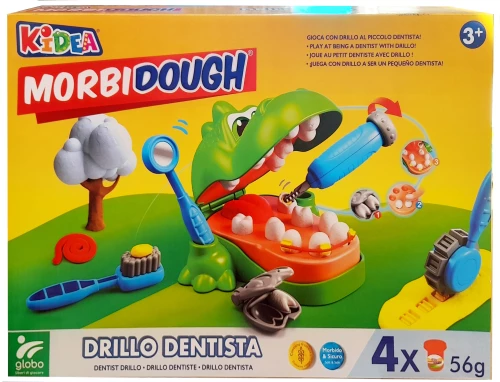 ΣΕΤ ΠΛΑΣΤΕΛΙΝΕΣ MORBIDOUGH ΚΡΟΚΟΔΕΙΛΟΣ ΟΔΟΝΤΙΑΤΡΟΣ- 408710