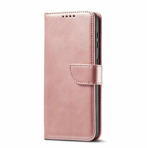 Samsung Galaxy A15 4G / 5G -  Δερματίνη Αναδιπλούμενη Book Case με Ενσωματωμένη Θήκη Σιλικόνης – Gold Rose oem