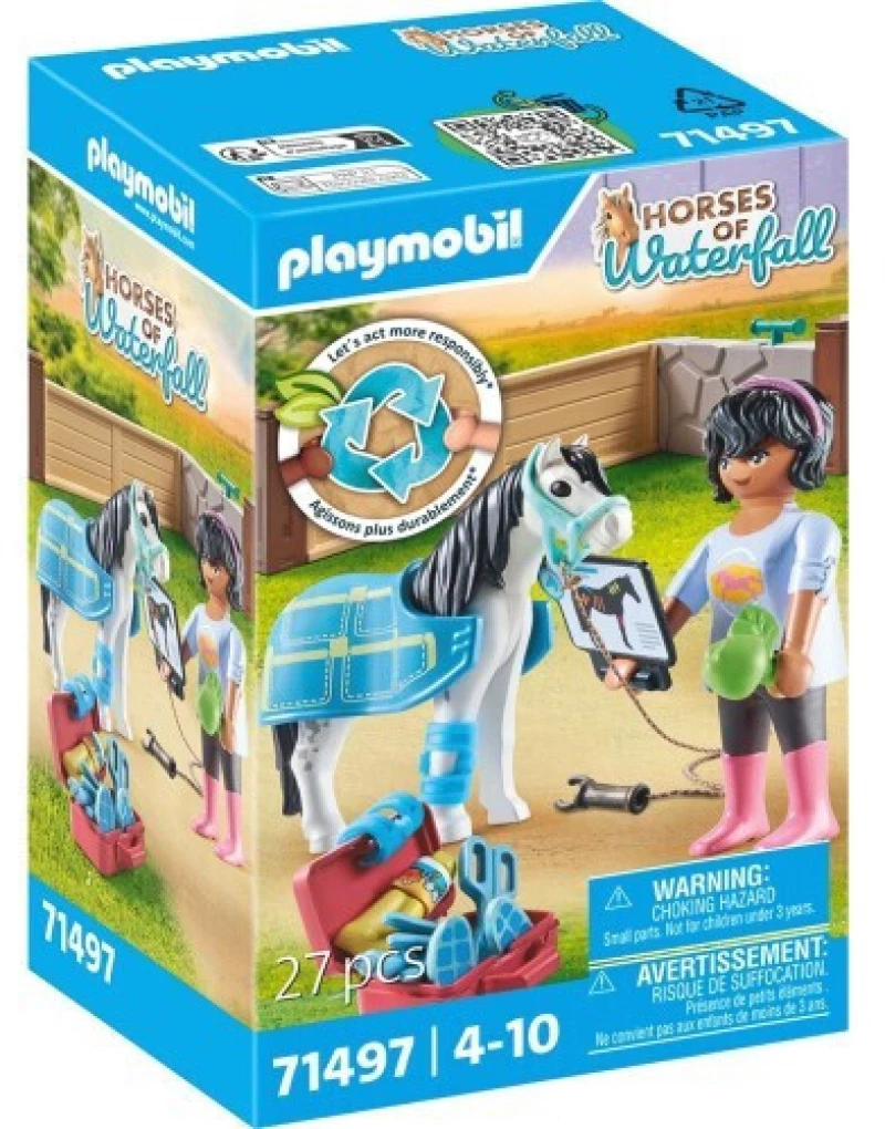 PLAYMOBIL HORSES OF WATERFALL ΙΠΠΙΑΤΡΟΣ ΚΑΙ ΑΛΛΟΓΟ- 71497