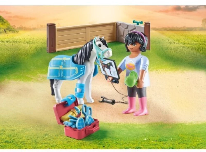 PLAYMOBIL HORSES OF WATERFALL ΙΠΠΙΑΤΡΟΣ ΚΑΙ ΑΛΛΟΓΟ- 71497
