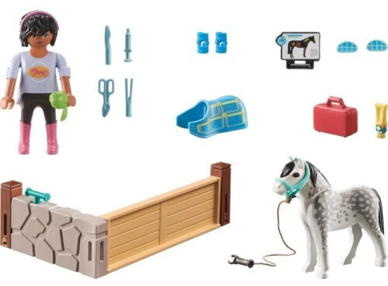 PLAYMOBIL HORSES OF WATERFALL ΙΠΠΙΑΤΡΟΣ ΚΑΙ ΑΛΛΟΓΟ- 71497