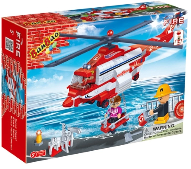 BANBAO ΠΥΡΟΣΒΕΣΤΙΚΟ ΕΛΙΚΟΠΤΕΡΟ 272PCS- 8315