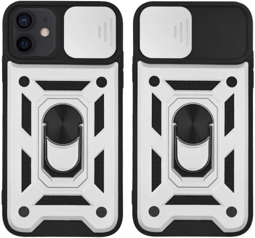 Θήκη Ring Armor CamPro Sonique για Apple iPhone 12 / iPhone 12 Pro Ασημί - Sonique - Ασημί - iPhone 12, iPhone 12 Pro - Θήκες Πλάτης