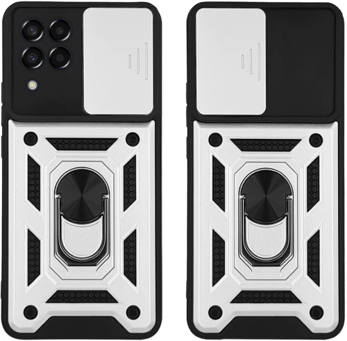Θήκη Ring Armor CamPro Sonique για Samsung Galaxy M33 5G Ασημί - Sonique - Ασημί - Galaxy M33 5G - Θήκες Πλάτης