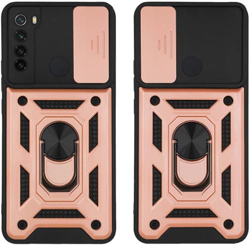 Θήκη Ring Armor CamPro Sonique για Xiaomi Redmi Note 8 / Redmi Note 8 2021 Ροζ Χρυσό - Sonique - Ροζ Χρυσό - Redmi Note 8, Redmi Note 8 2021 - Θήκες Πλάτης