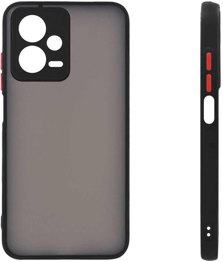 Θήκη Σιλικόνης Color Button Bumper Sonique Xiaomi Redmi Note 12 5G / Poco X5 5G Μαύρο - Sonique - Μαύρο - Poco X5 5G, Redmi Note 12 5G - Θήκες Πλάτης
