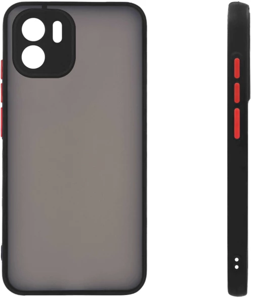 Θήκη Σιλικόνης Color Button Bumper Sonique Xiaomi Redmi A1 / Redmi A2 Μαύρο - Sonique - Μαύρο - Redmi A1, Redmi A2 - Θήκες Πλάτης
