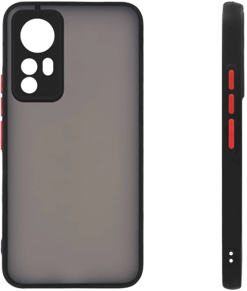 Θήκη Σιλικόνης Color Button Bumper Sonique Xiaomi Xiaomi 12 Pro 5G Μαύρο - Sonique - Μαύρο - Xiaomi 12 Pro 5G - Θήκες Πλάτης