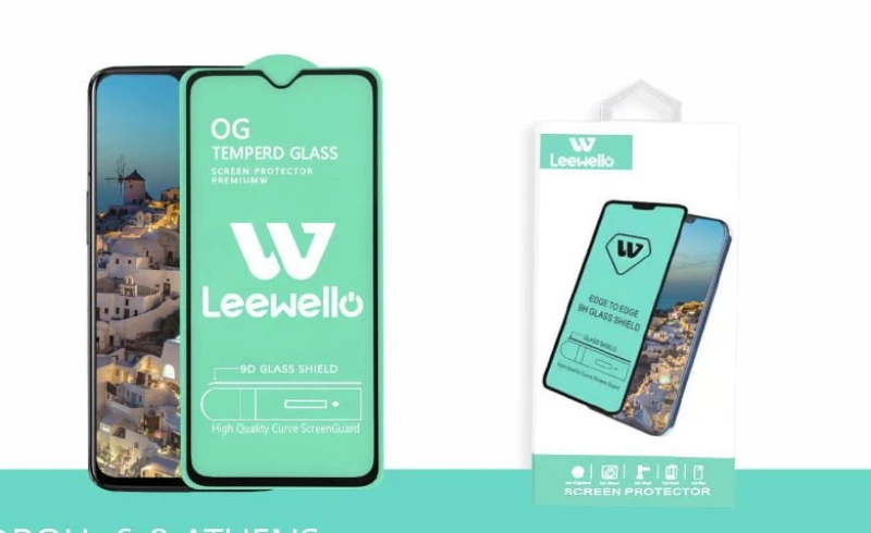 Leewello OG Tempered Glass Full Face Μαύρο 9Ηx2 (Redmi 9)