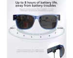 DOOGEE AJ01 head-mounted stereo listening to music + calling smart glasses-Μπλε