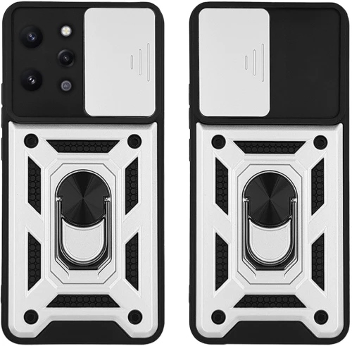 Θήκη Ring Armor CamPro Sonique για Xiaomi Redmi 12 4G / Redmi 12 5G Ασημί - Sonique - Ασημί - Redmi 12 4G, Redmi 12 5G - Θήκες Πλάτης