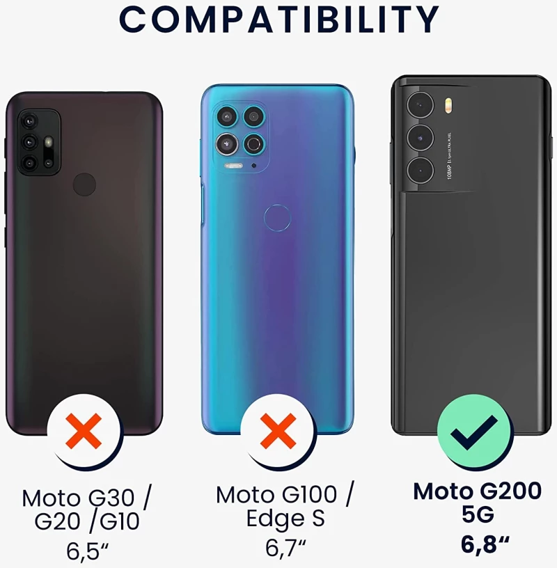 KWmobile Θήκη Σιλικόνης Motorola Moto G200 5G - Black Matte (56939.47)